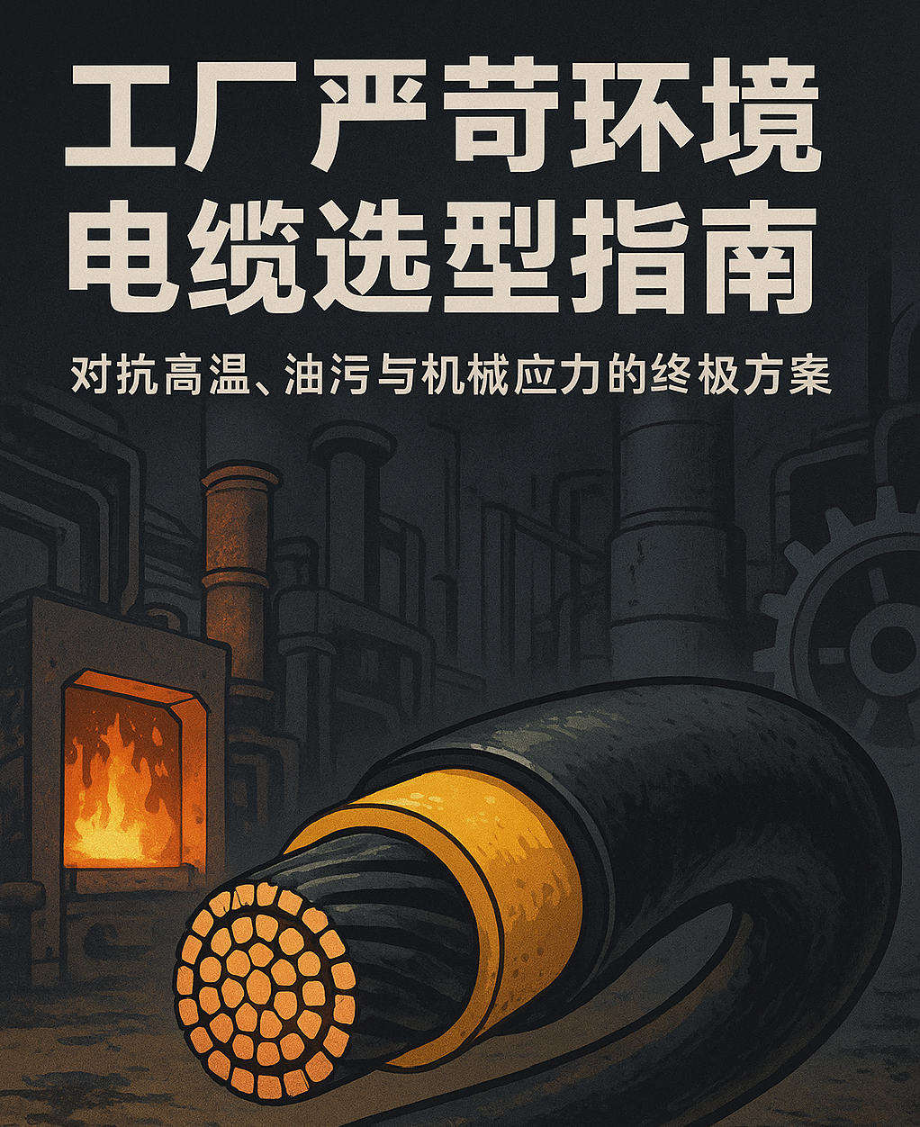 ?工廠嚴(yán)苛環(huán)境電纜選型指南：對(duì)抗高溫、油污與機(jī)械應(yīng)力的終極方案