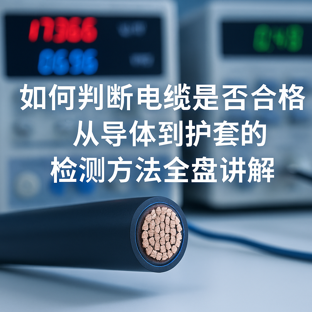 如何判斷電纜是否合格？從導體到護套的檢測方法全盤講解