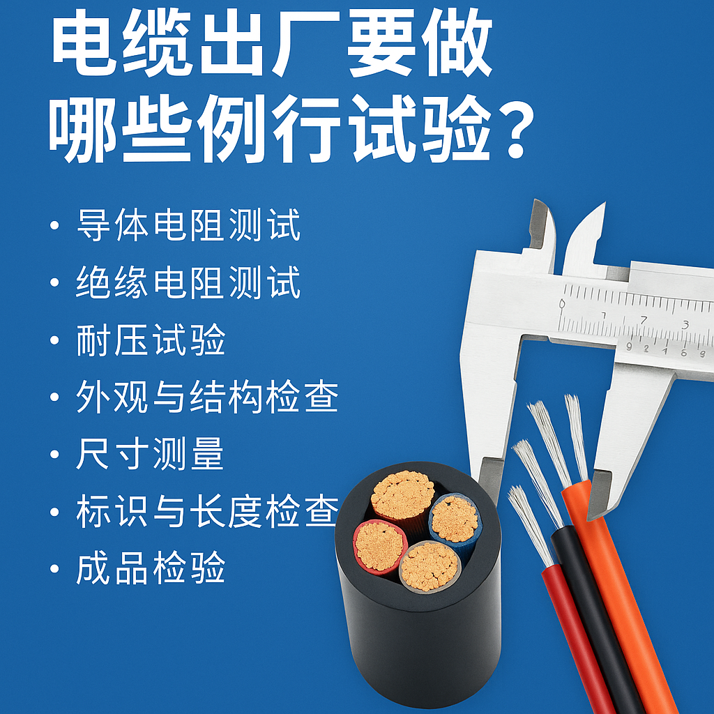 電纜出廠要做哪些例行試驗？一文講清最關鍵的7項檢測