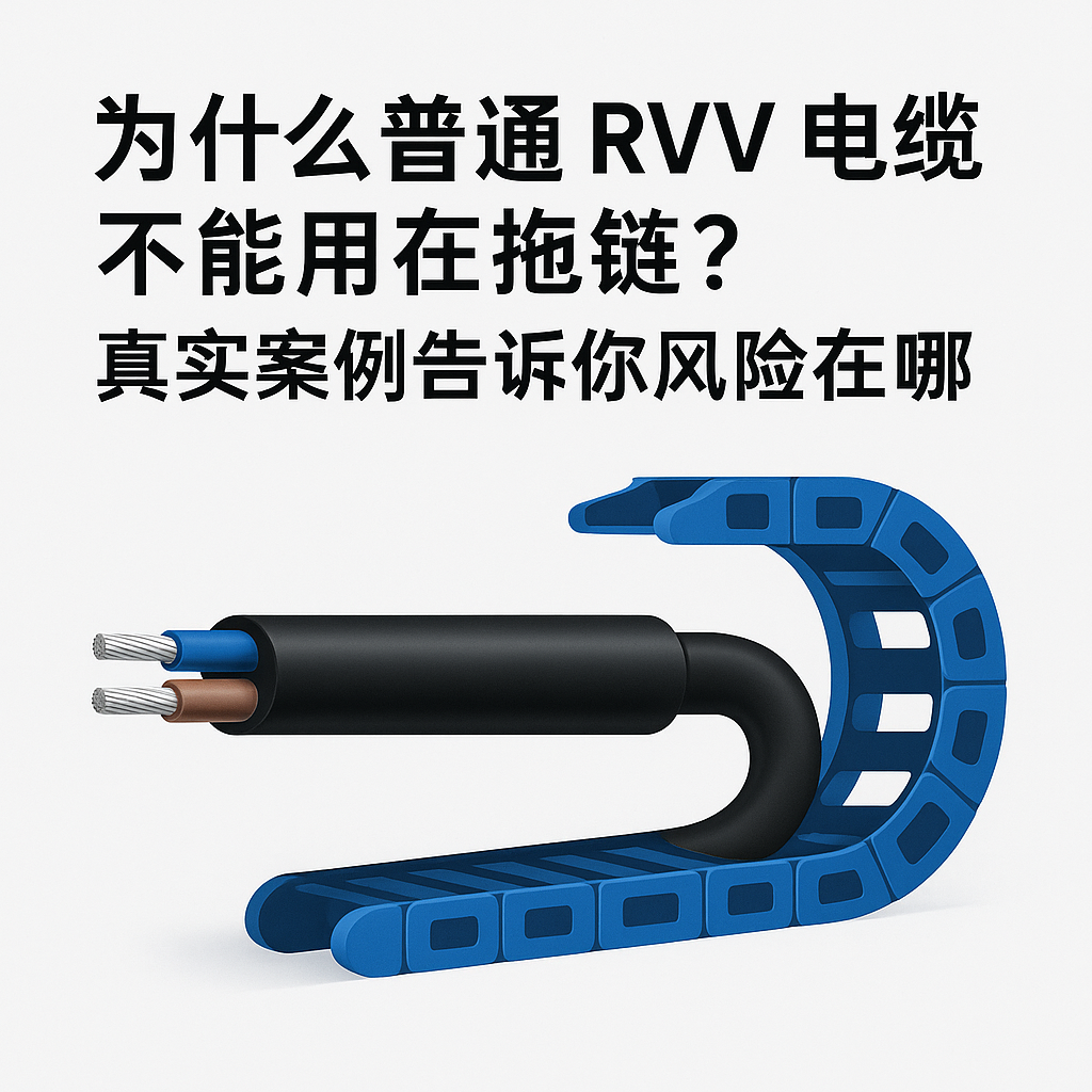 為什么普通 RVV 電纜不能用在拖鏈？真實案例告訴你風險在哪