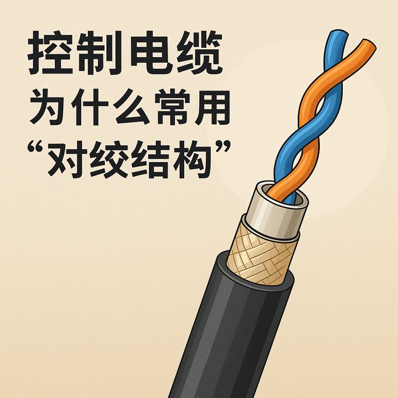 控制電纜為什么常用“對(duì)絞結(jié)構(gòu)”？