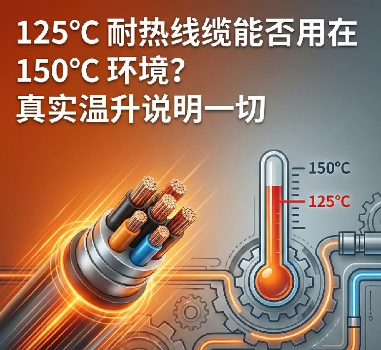 125℃ 耐熱線纜能否用在 150℃ 環(huán)境？真實(shí)溫升說明一切